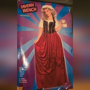Red and Black Dirndl Costume